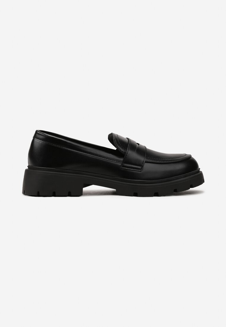 Mocassins femmes semelle épaisse, Noir