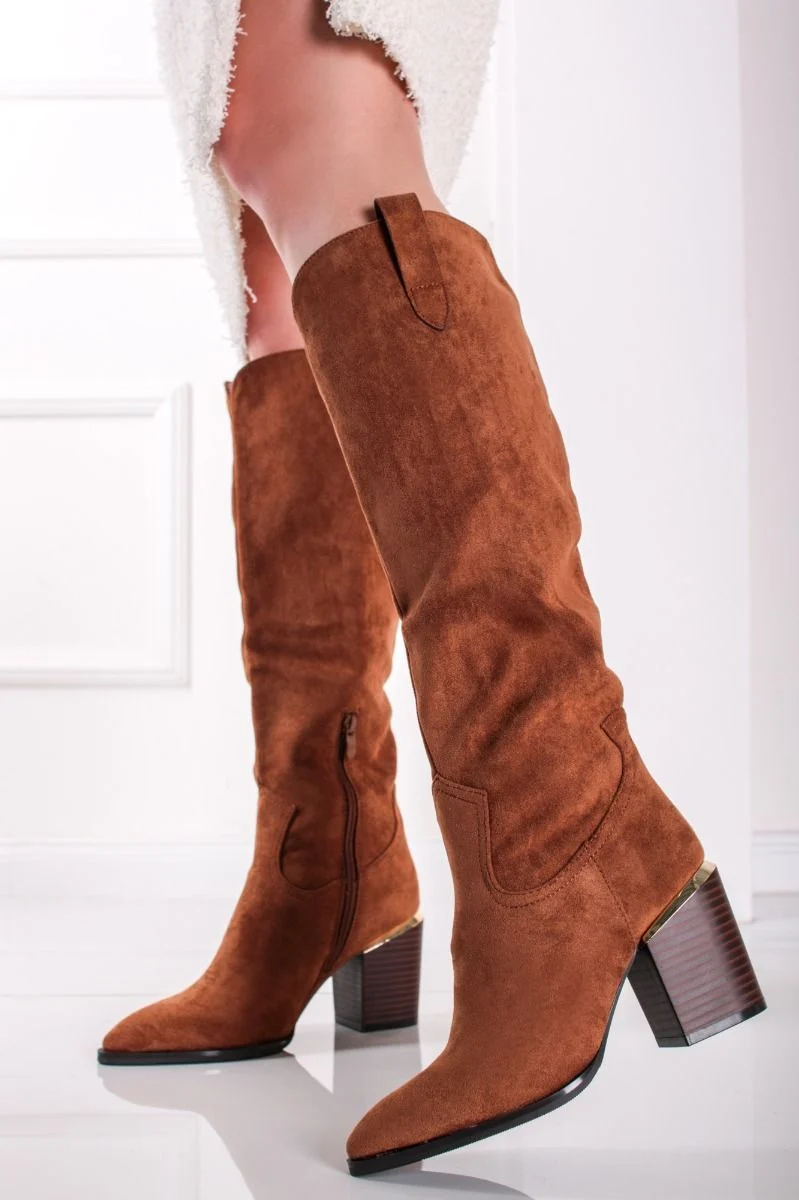 Bottes Camel Cowboy Style Santiags