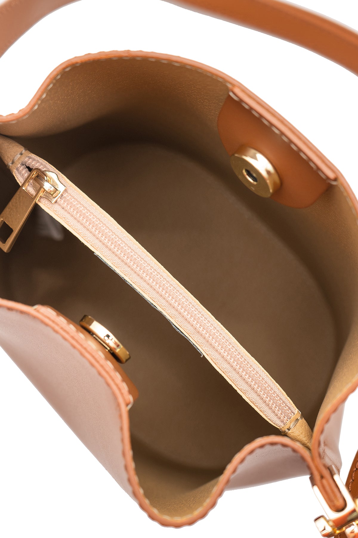 Sac bourse cuir NITA - Cognac