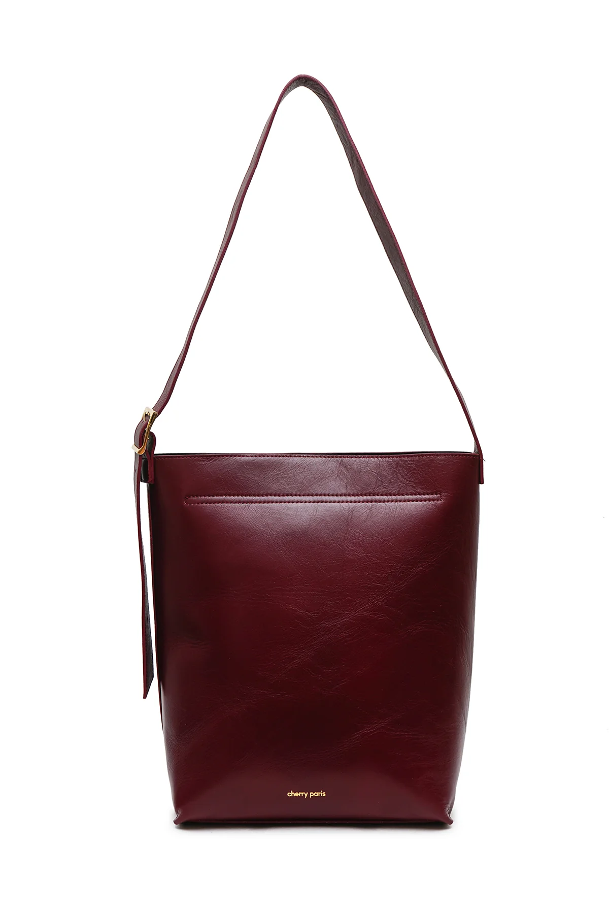 Sac Cabas cuir AMÉLIE - Bordeaux