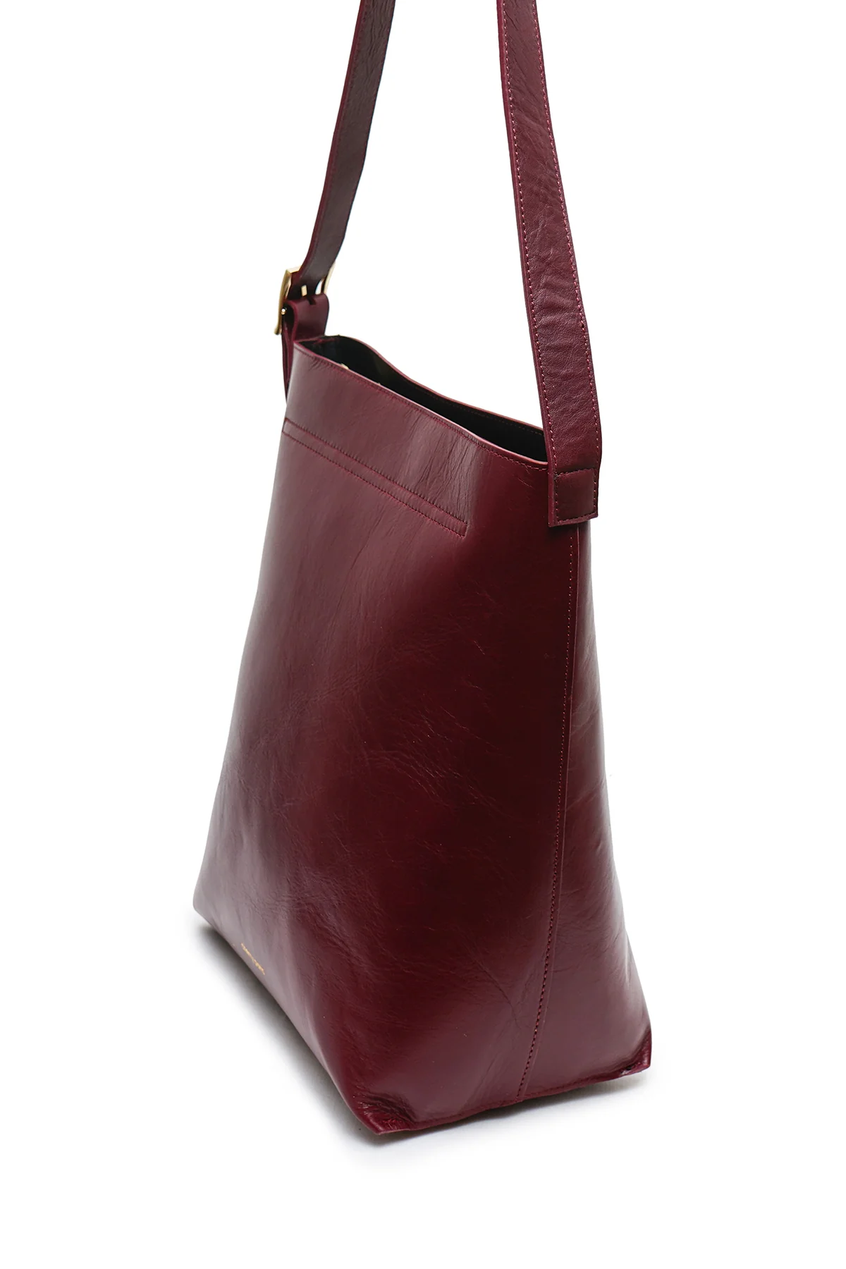 Sac Cabas cuir AMÉLIE - Bordeaux