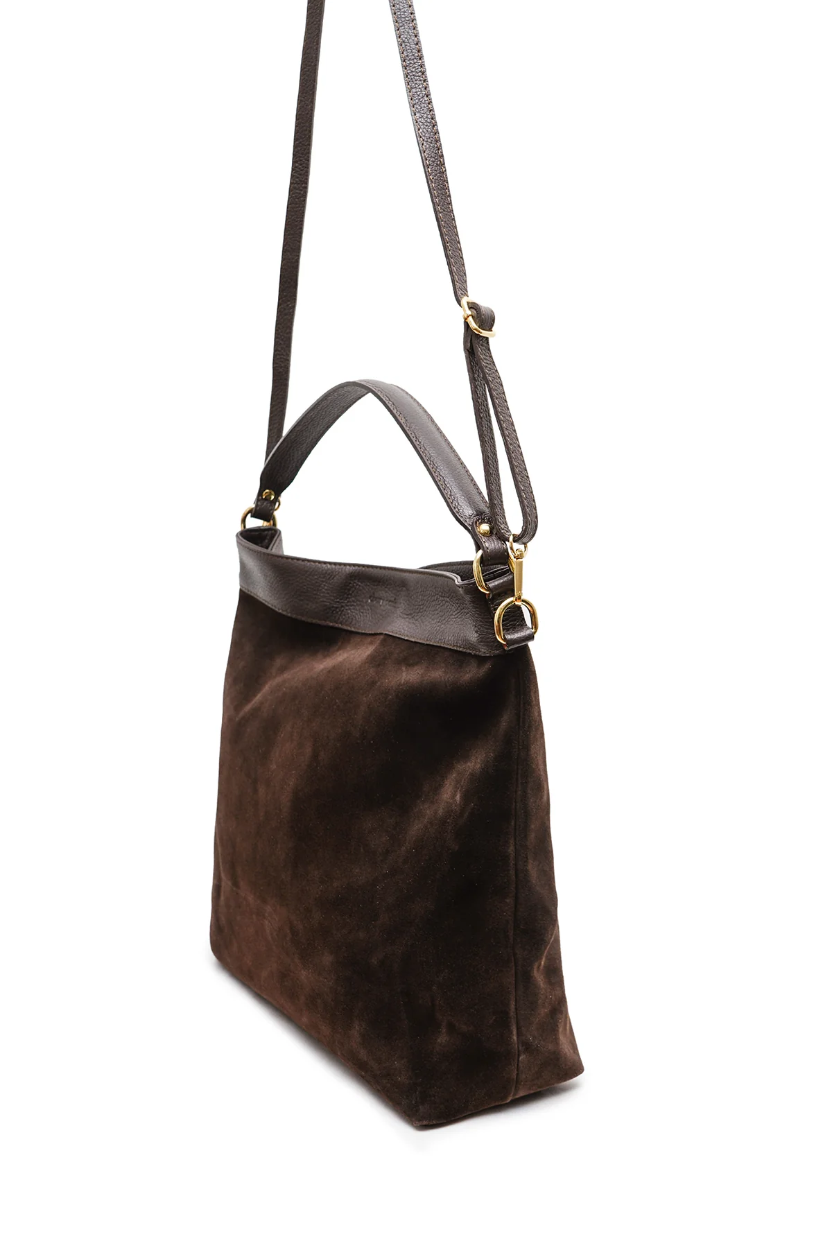 Sac CÉLINA SUÈDE- Chocolat