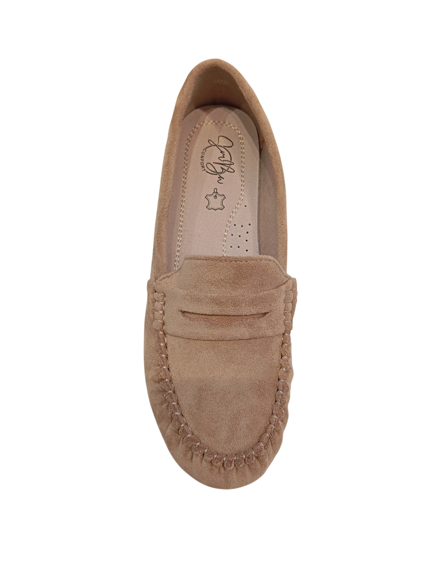 Mocassins Confort en Suédine - taupe