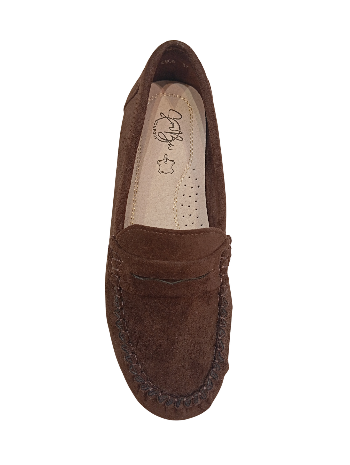 Mocassins Confort en Suédine - marron