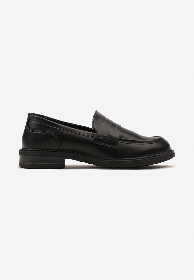 Mocassins femmes plates, Noir