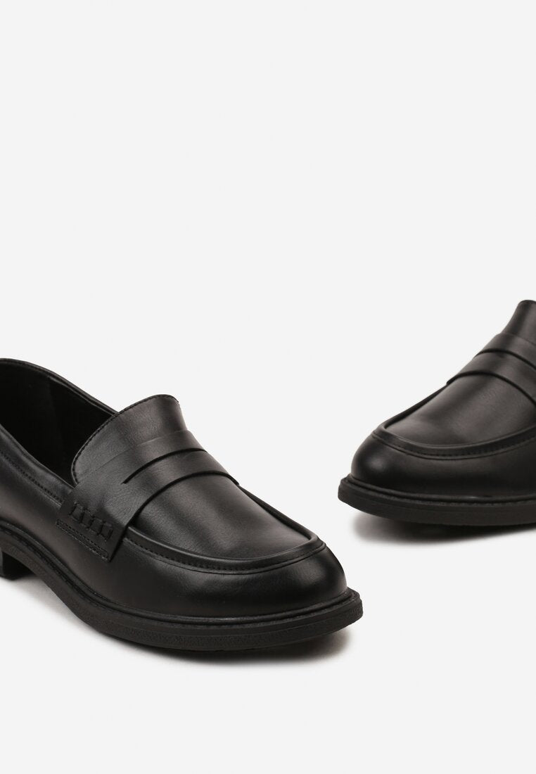 Mocassins femmes plates, Noir