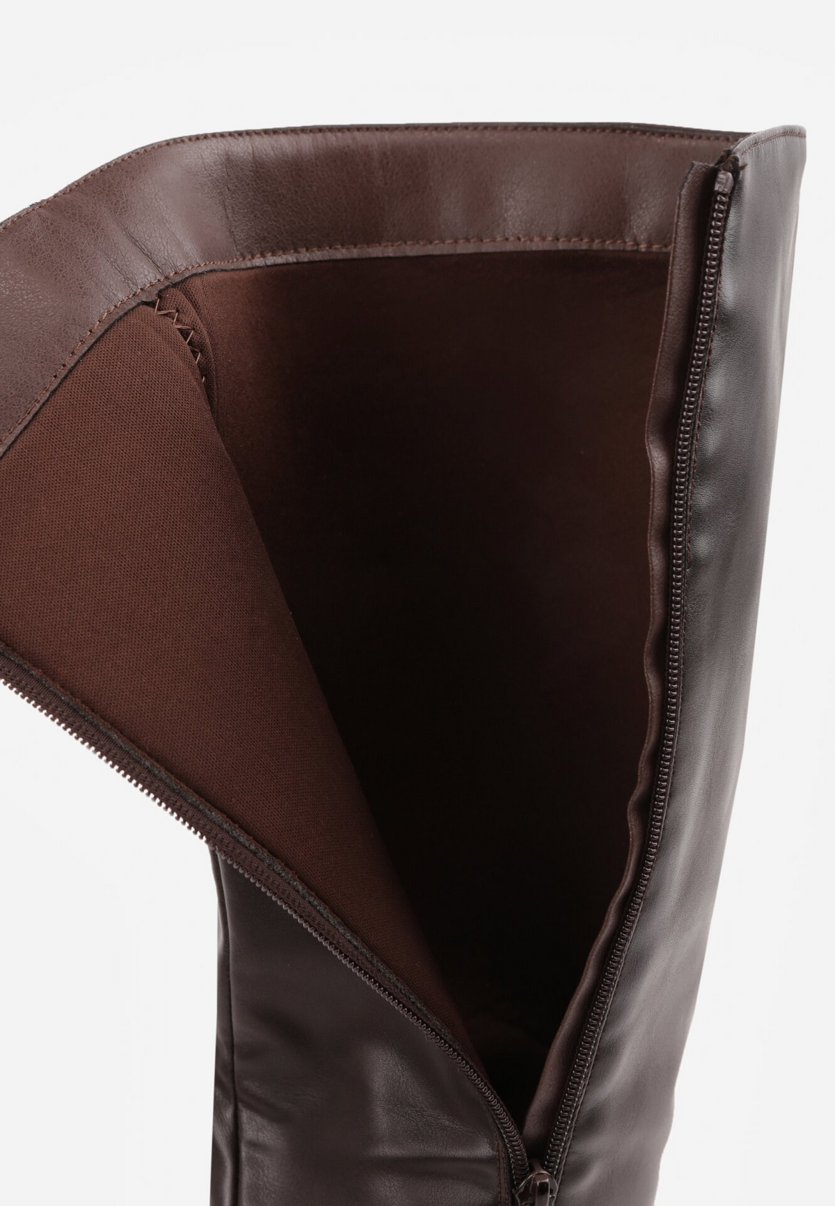 Bottes bout pointu à talon kitten - marron