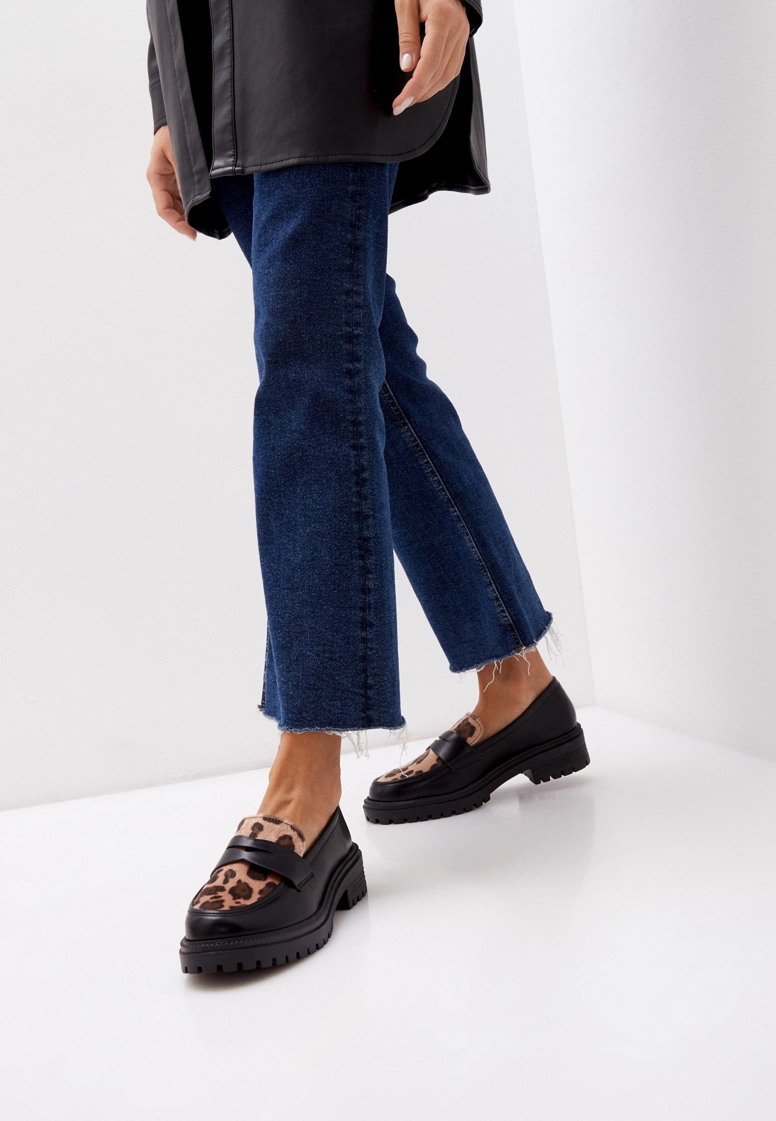 Leopard Kiabi Mocassin Femme Imprime Leopard Mules épaisses Avec Imprimé Léopard MARRON Femme Kiabi