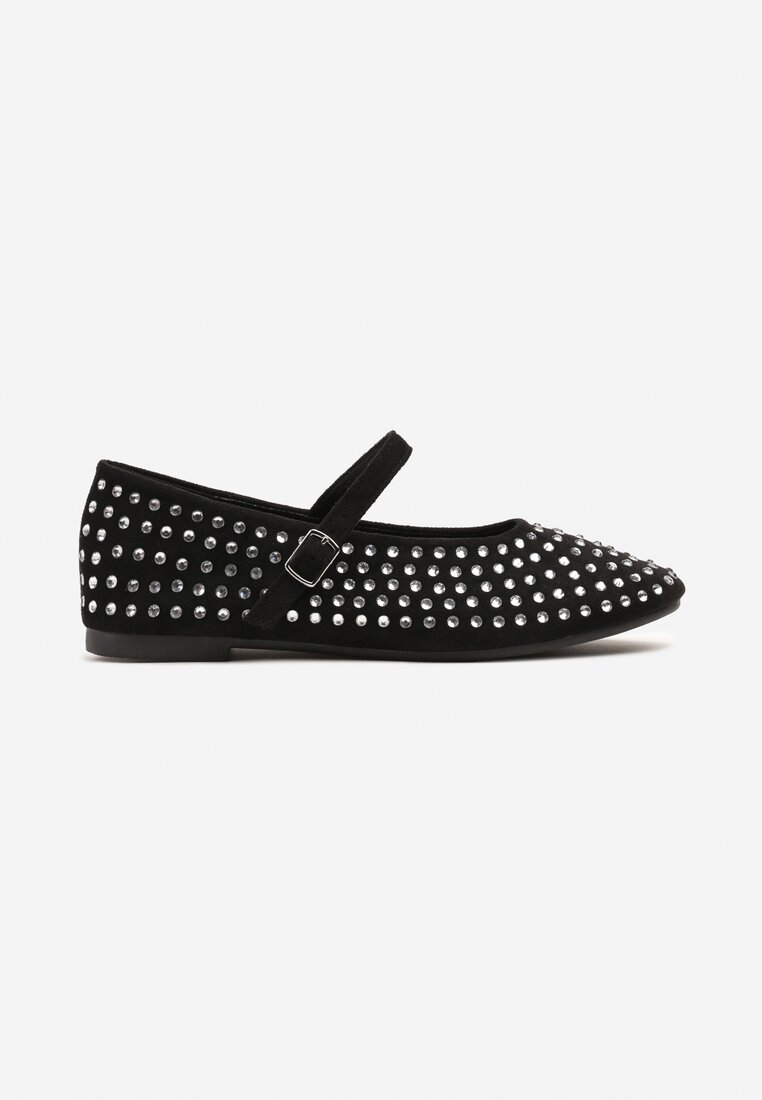 Babies à strass, Ballerine Noir