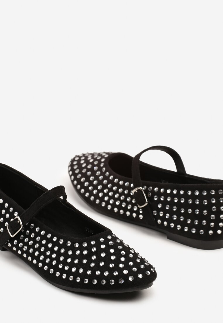 Babies à strass, Ballerine Noir