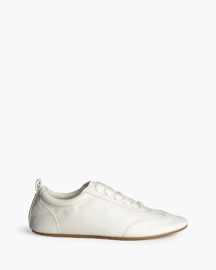 Baskets avec lacets style ballerine, Blanc