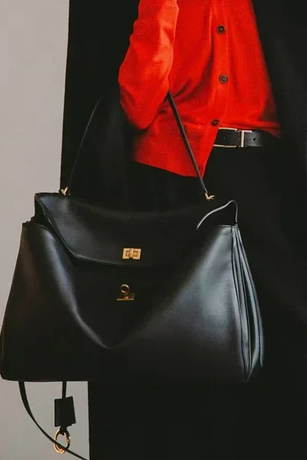 TEXAS Sac à Main en Cuir Raffiné, Grand format
