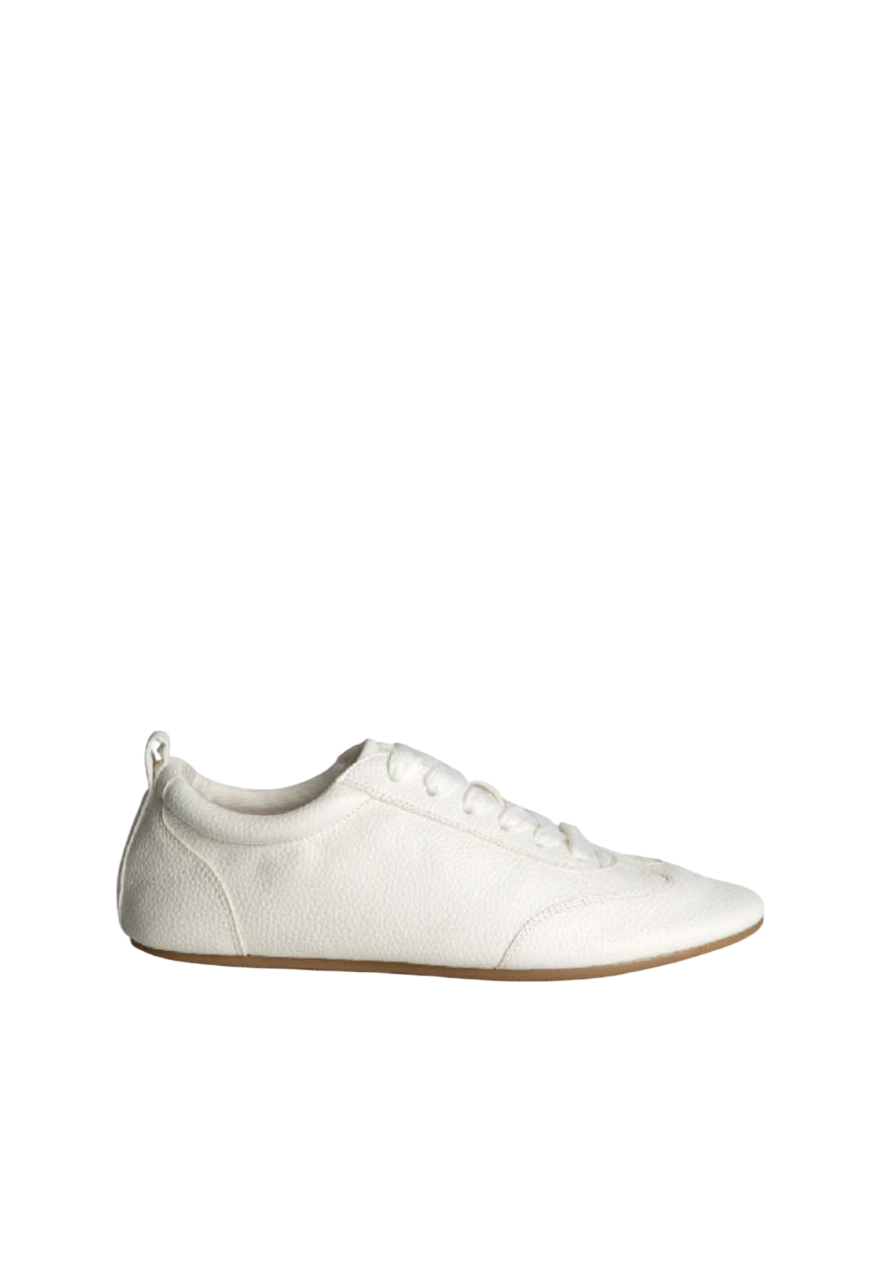 Les baskets avec lacets style ballerines, Blanc