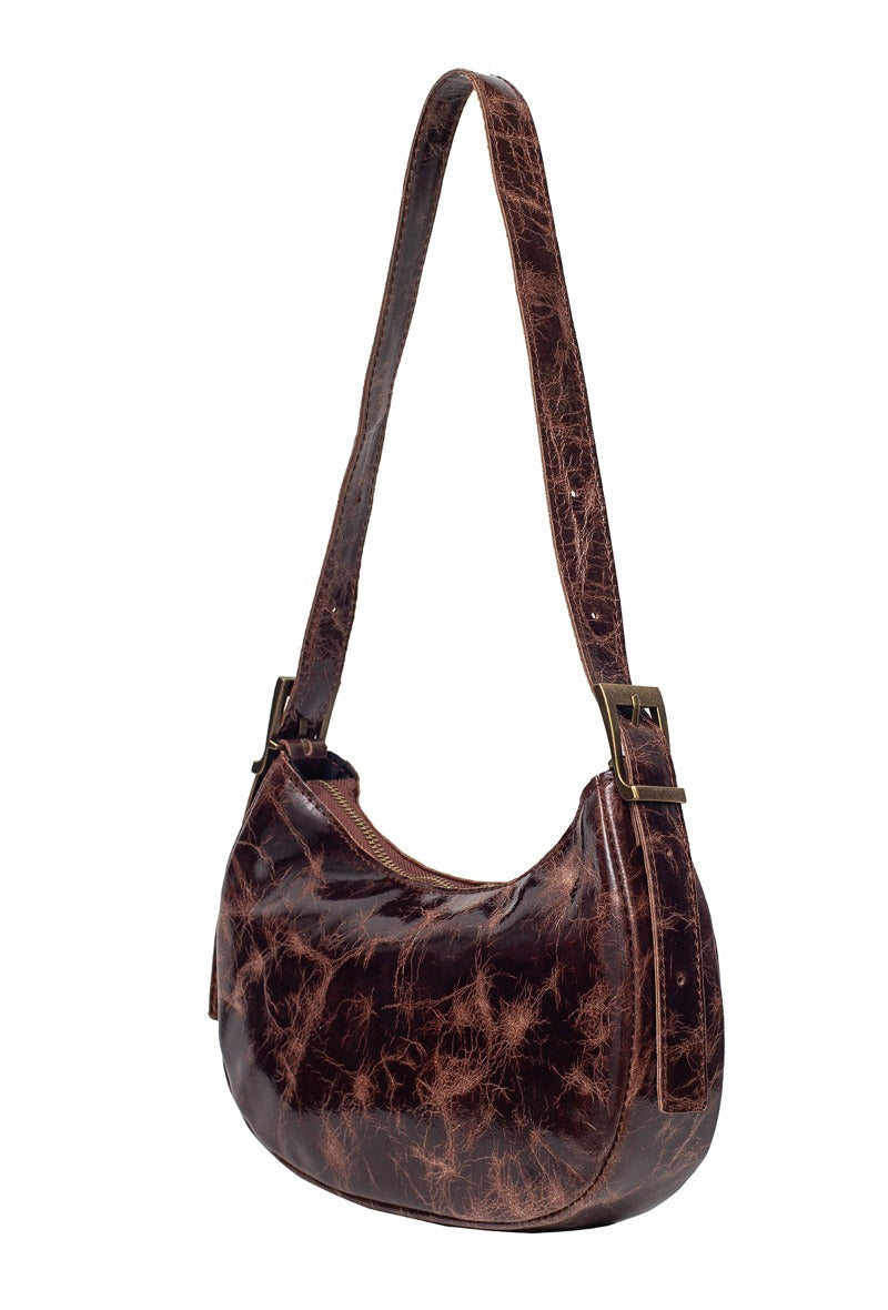 Sac cuir Hobo AGLAE - Cognac