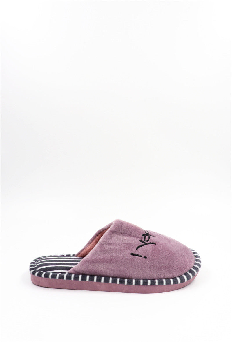 Chaussons Pantoufles fourrés femme, Lilas