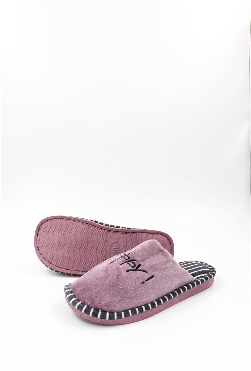 Chaussons Pantoufles fourrés femme, Lilas