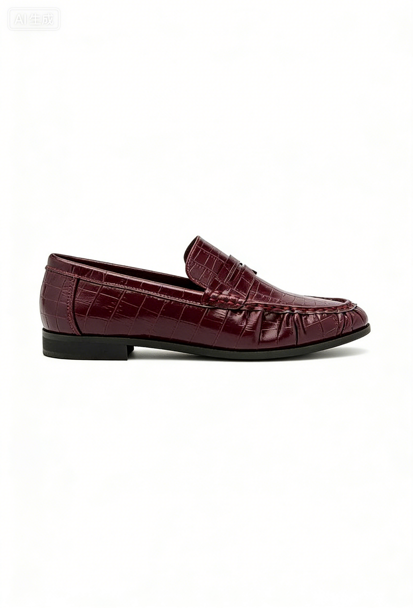 Mocassins plates, Bordeaux