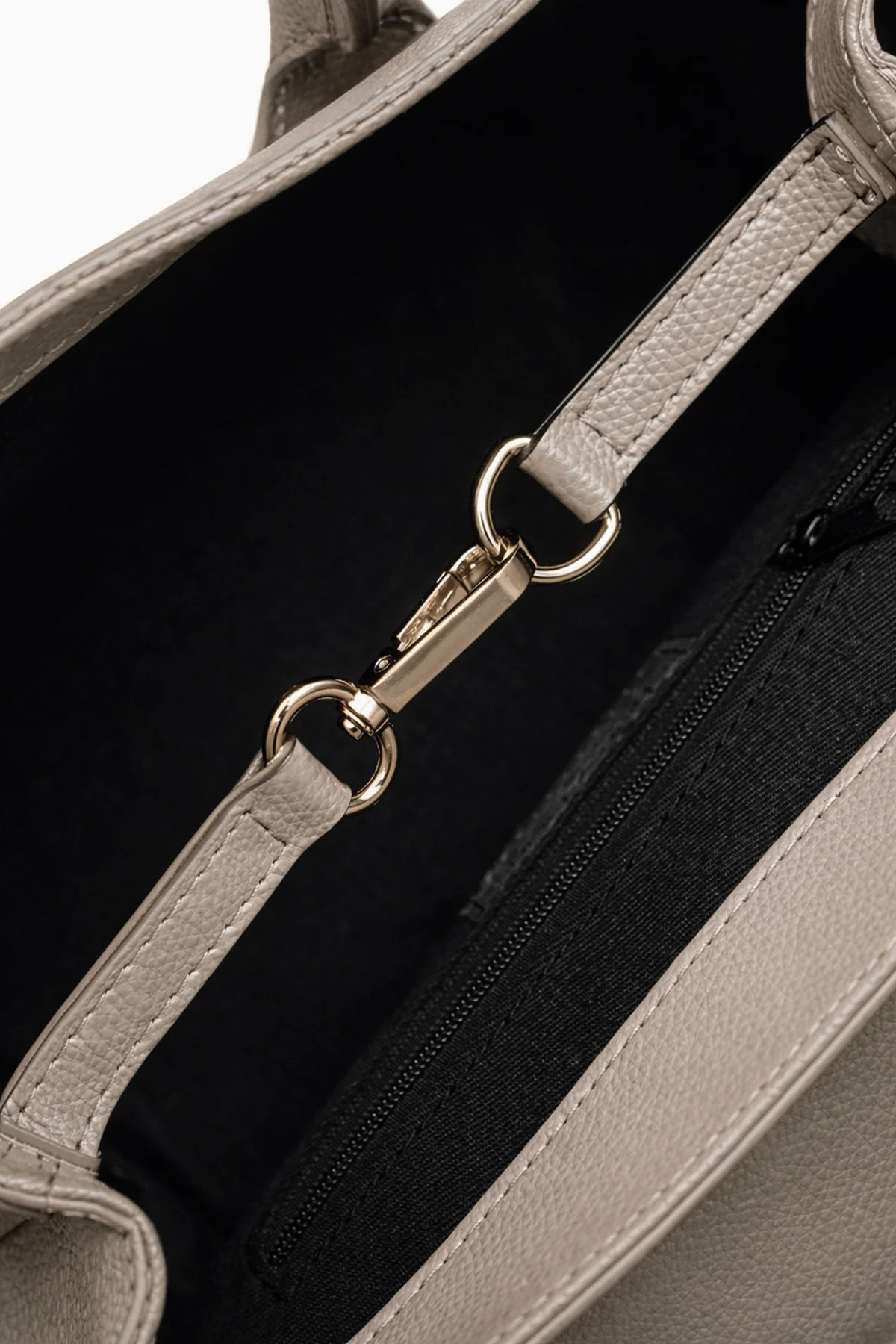 Sac cuir SAMANTHA PALMELLATO - Taupe clair