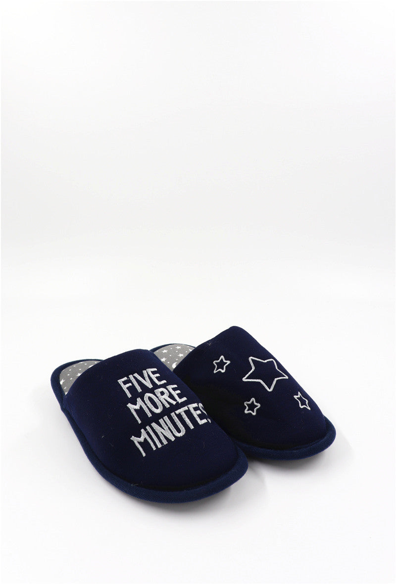 Chaussons fourrés femme, Bleu irisé