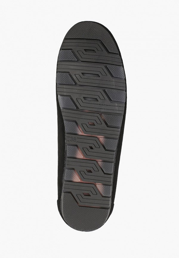 Chaussures plates Femme Mocassins Noir, souple confort