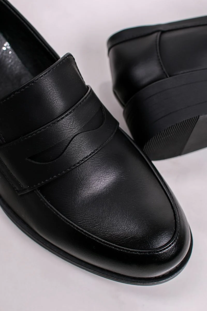 Mocassins Femmes plates, Loafer noir