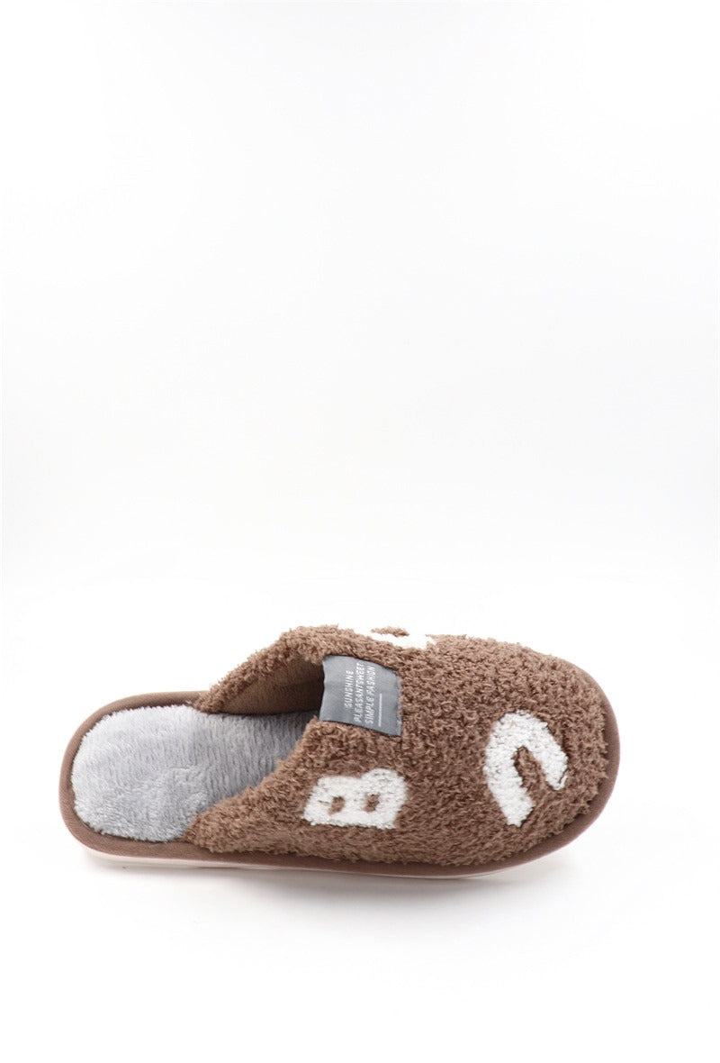 Chaussons Pantoufles fourrés femme, Camel