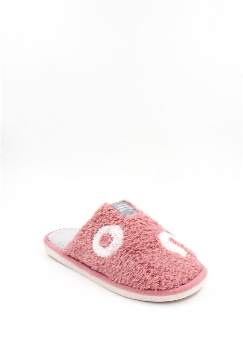 Chaussons Pantoufles fourrés femme, rose