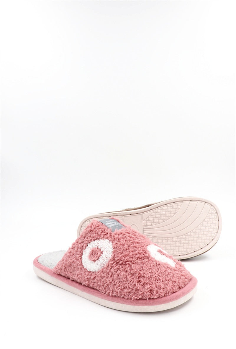 Chaussons Pantoufles fourrés femme, rose