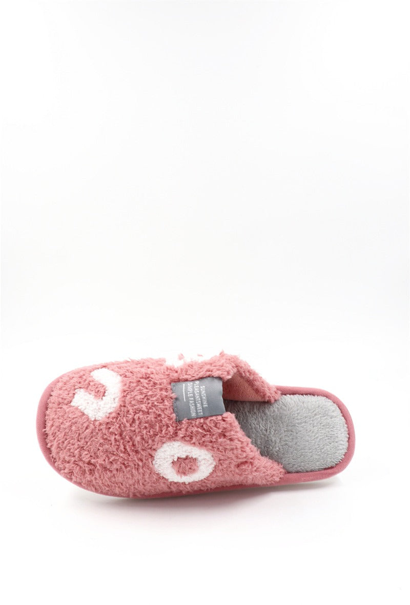 Chaussons Pantoufles fourrés femme, rose