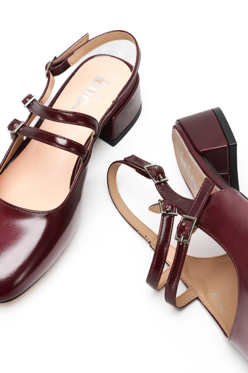 Babies slingback Mary-Jane - bordeaux