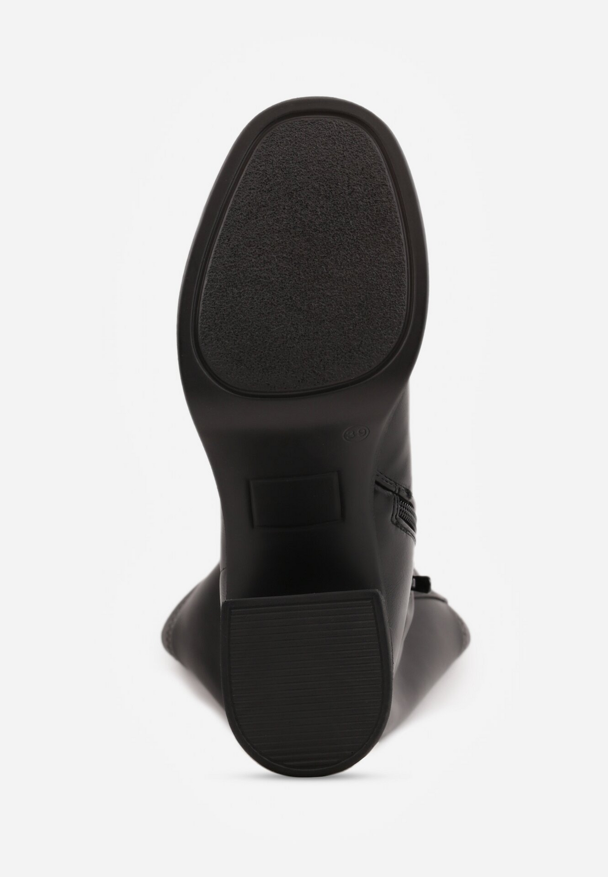 Bottes plateforme à talons bloc - noir