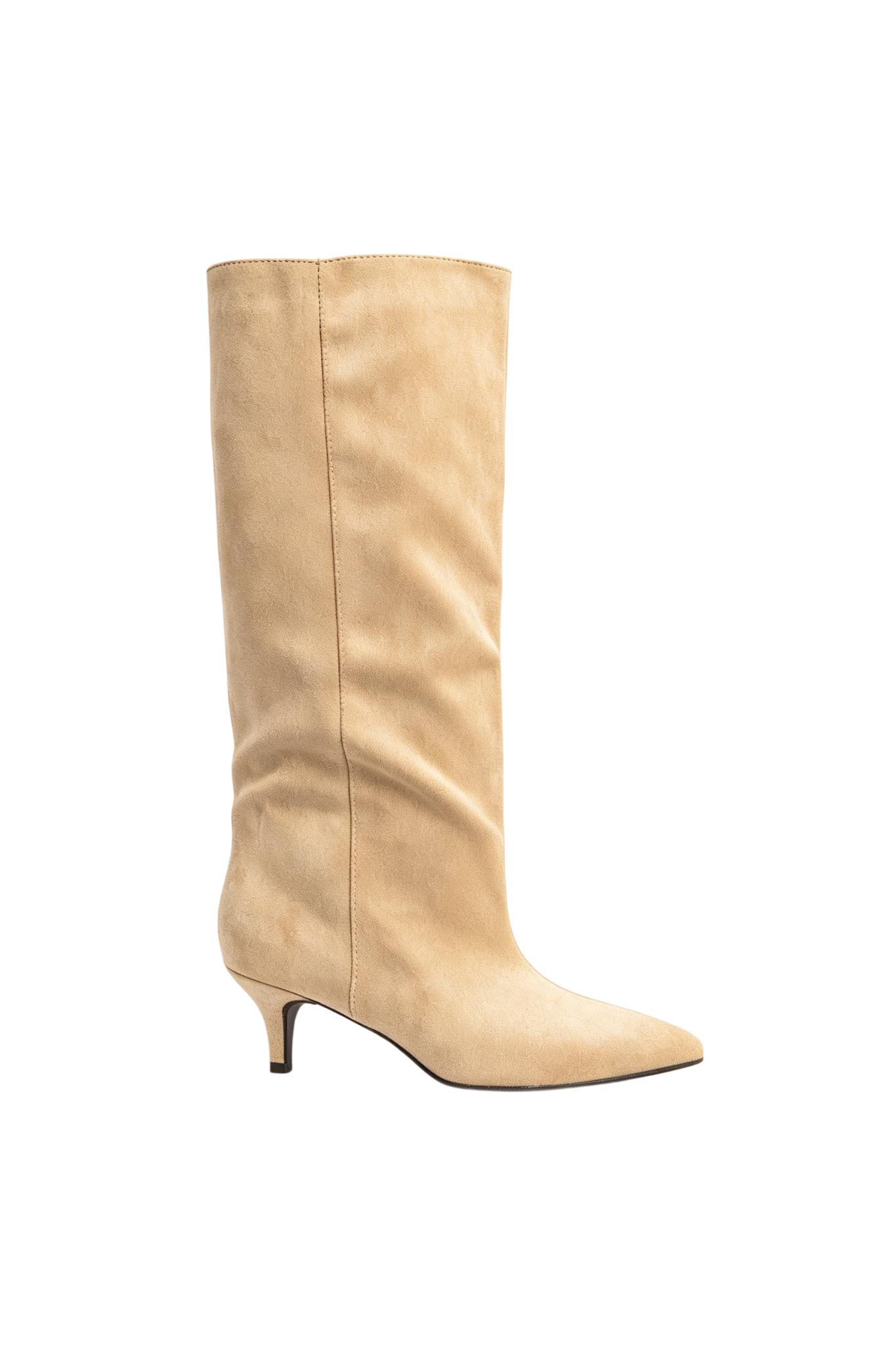 Bottes Fluides à Talon Fin - taupe