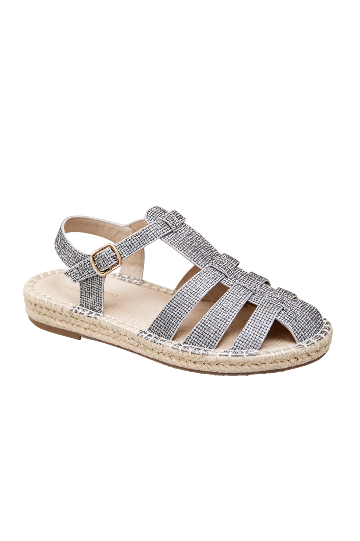 Sandales femmes style méduse Pêcheur, argenté