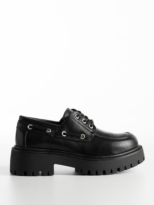 Chaussures femmes Oxford à lacets plateforme