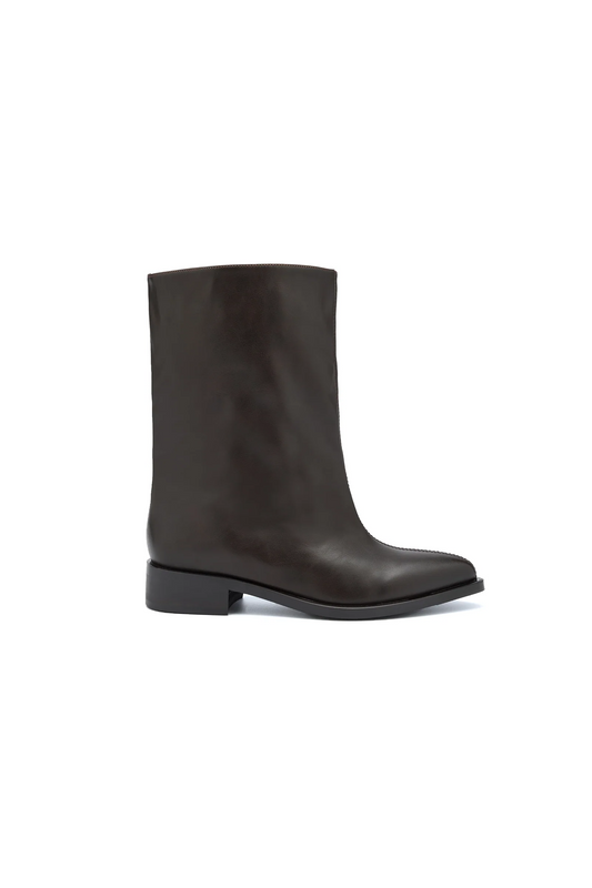 Bottines Mi-Hautes à Bout Pointu