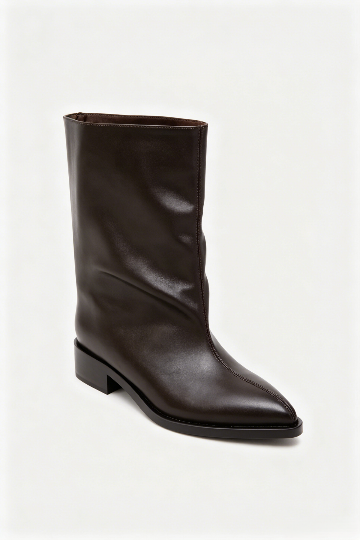 Bottines Mi-Hautes à Bout Pointu