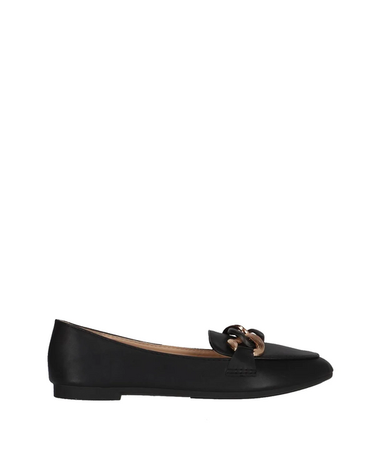Ballerines tendances avec Chaîne, noir