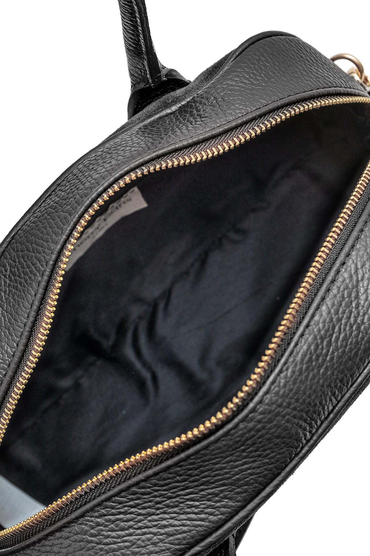 Sac porté main cuir SUEDE ARIELLE, Noir