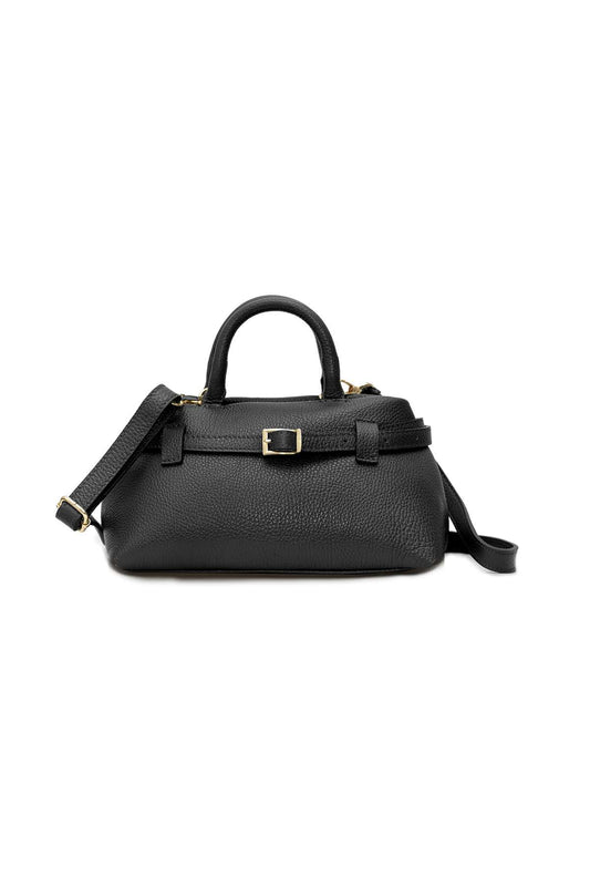 Beautiful Vintage Black Leather Mod Design Shoulder Handbag Beautiful Vintage Black Leather Mod Design Shoulder Handbag