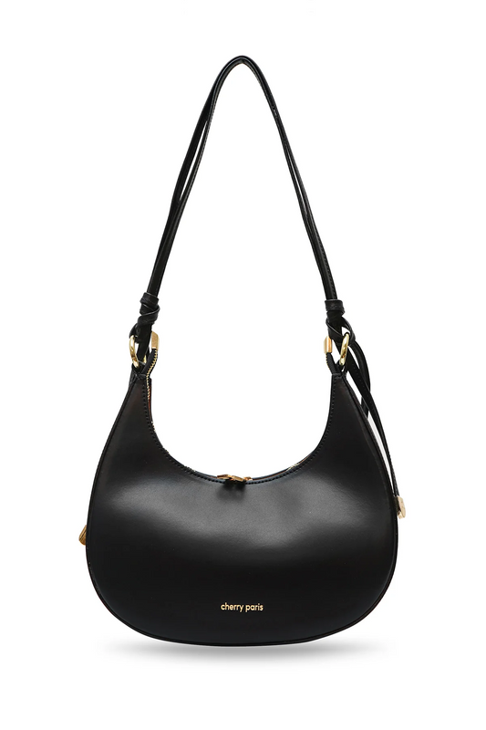 Sac cuir ALISSA - Noir