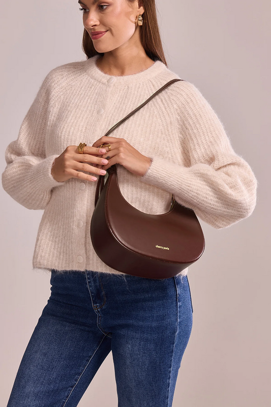 Sac cuir ALISSA - Marron