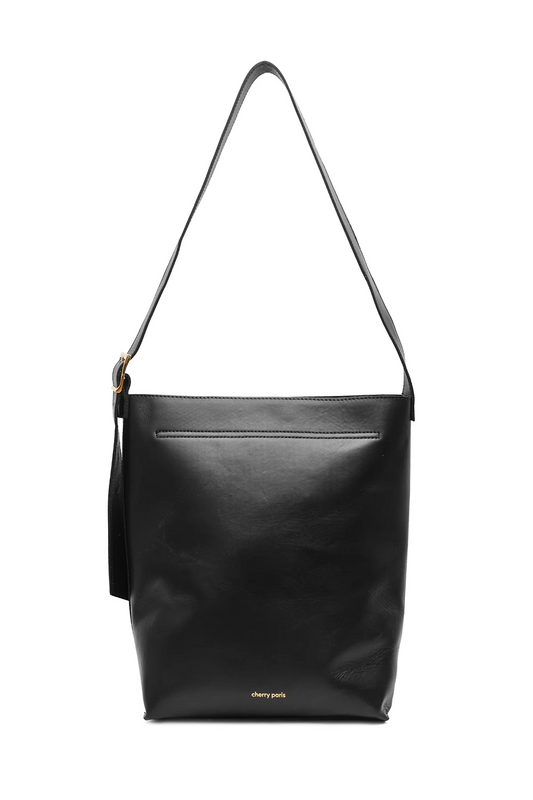 Sac Cabas cuir AMÉLIE - Noir
