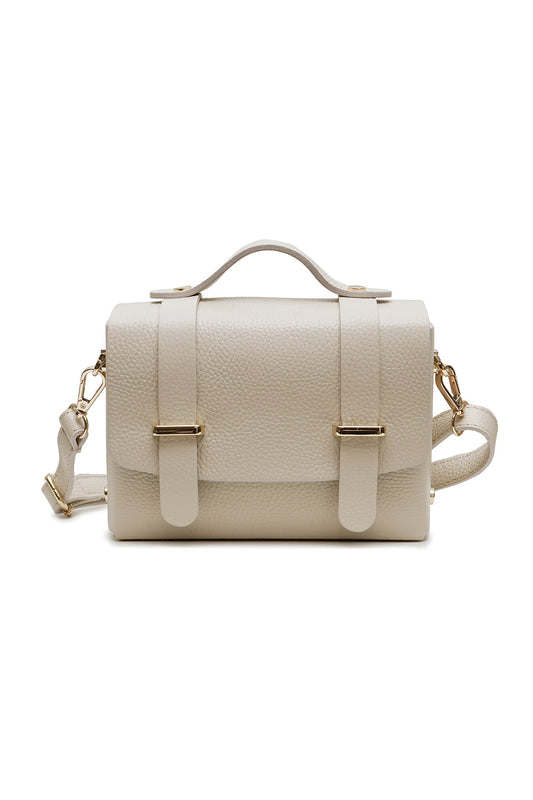 Sac cuir porté main BILLIE, beige