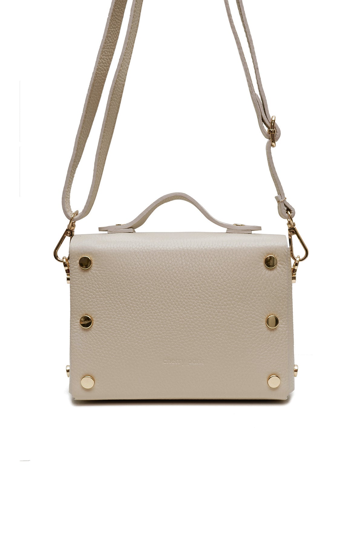 Sac cuir porté main BILLIE, beige