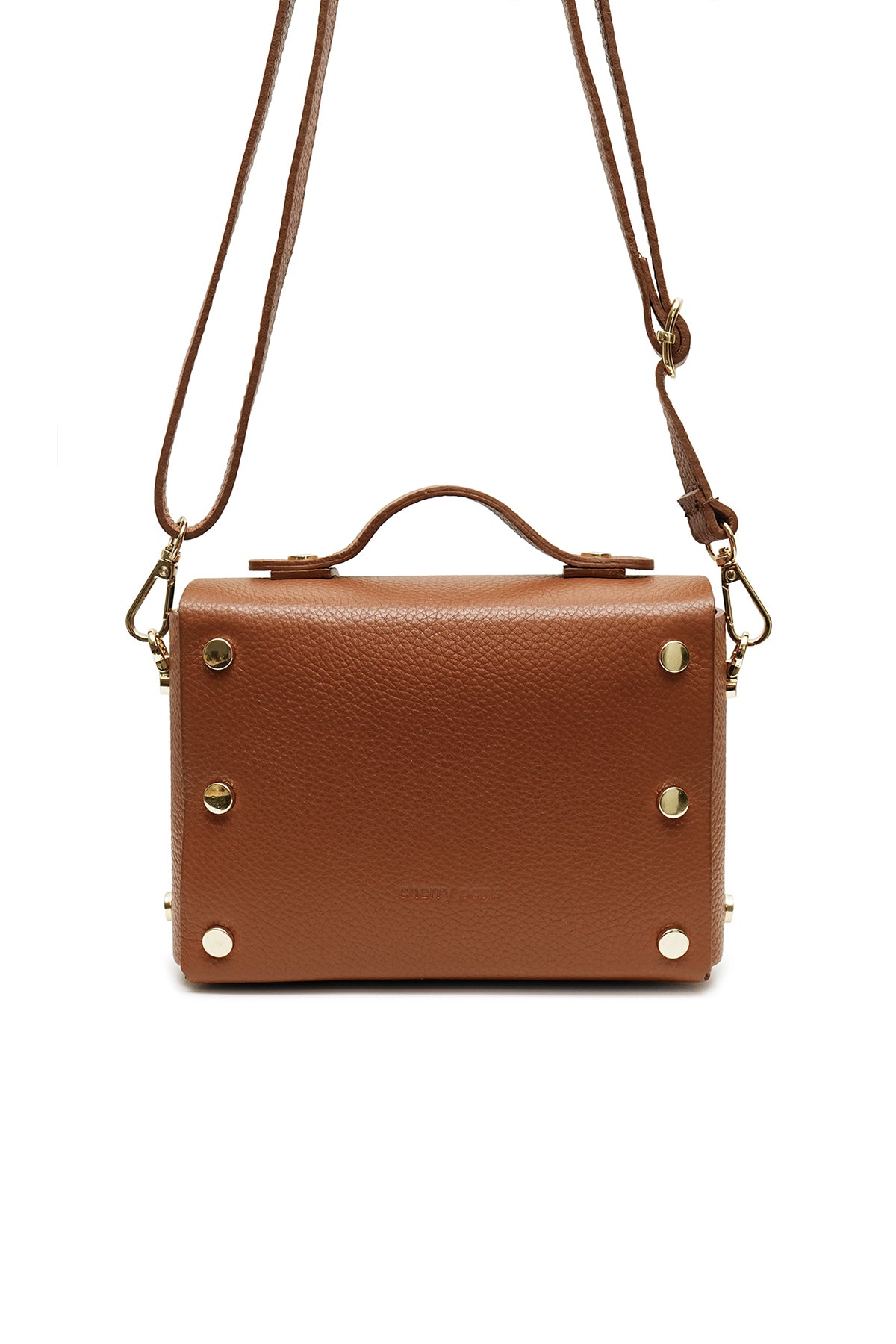Sac cuir porté main BILLIE, Cognac