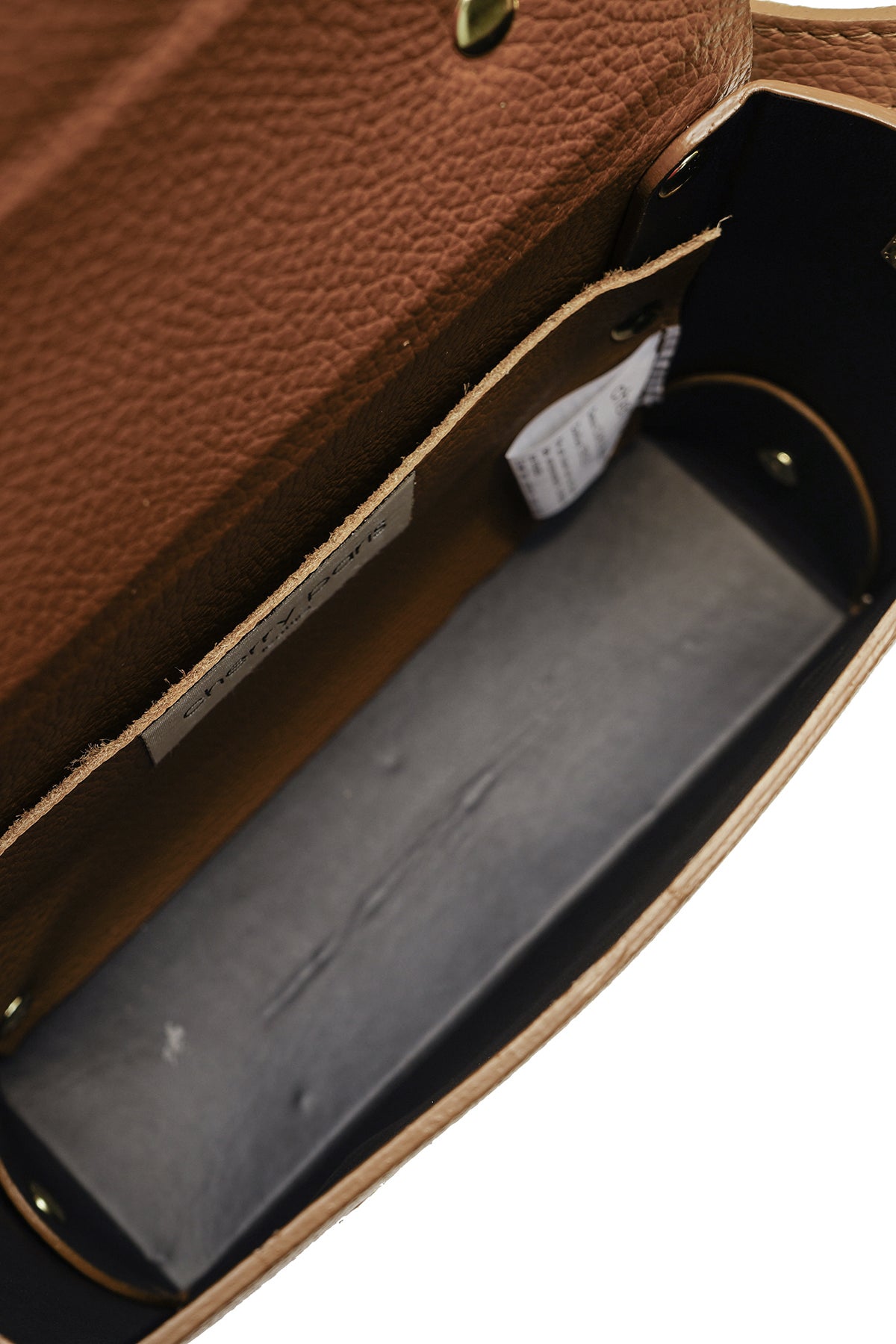 Sac cuir porté main BILLIE, Cognac