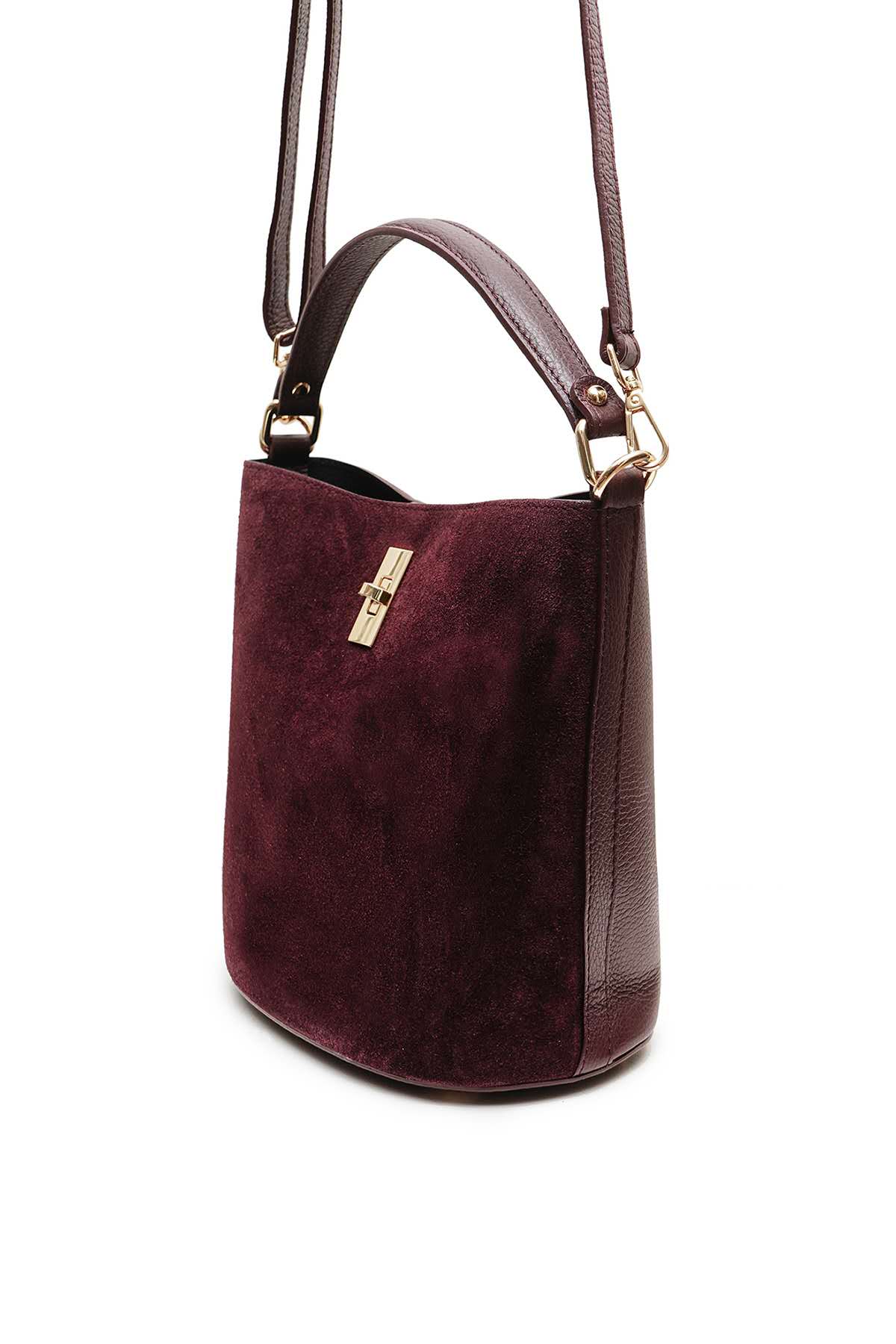 Sac ALIMA cuir  SUÈDE - Bordeaux