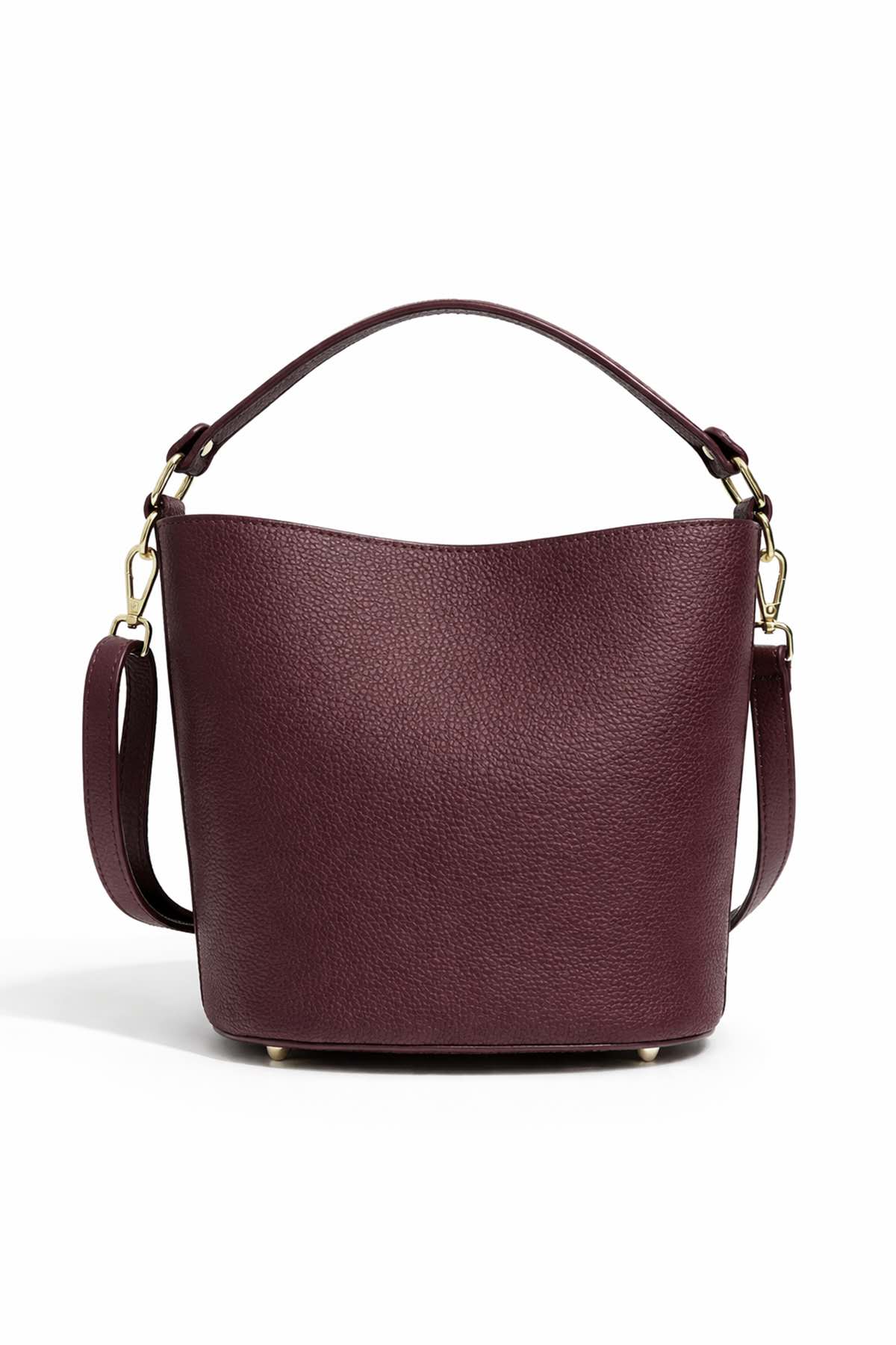 Sac ALIMA cuir  SUÈDE - Bordeaux