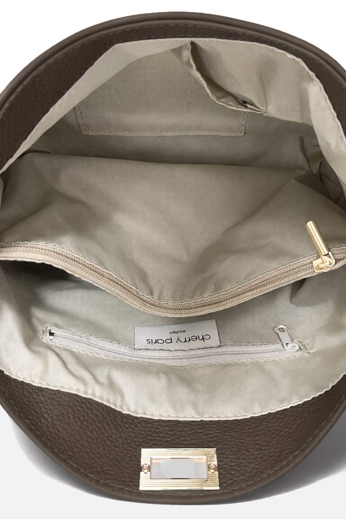 Sac cuir porté épaule  PERLA SUEDE, Taupe