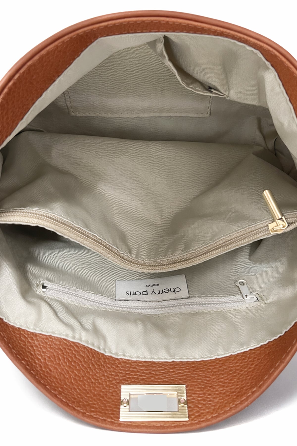 Sac cuir porté épaule PERLA SUEDE,  Cognac